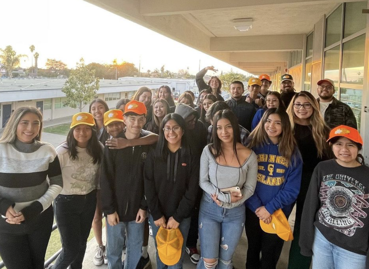 Hispanic Leadership Opportunity Program students gathering together