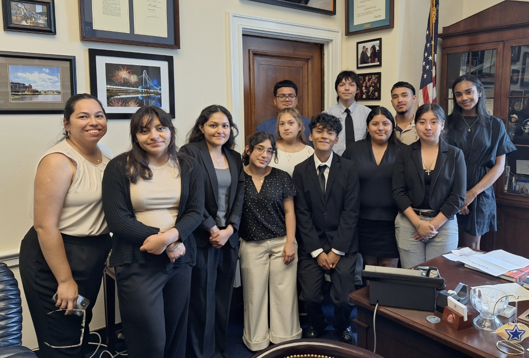 Talent Search students meeting civic leaders